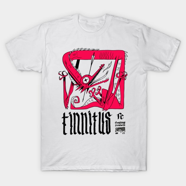 Tinnitus Dragon T-Shirt by Freaking Creatures